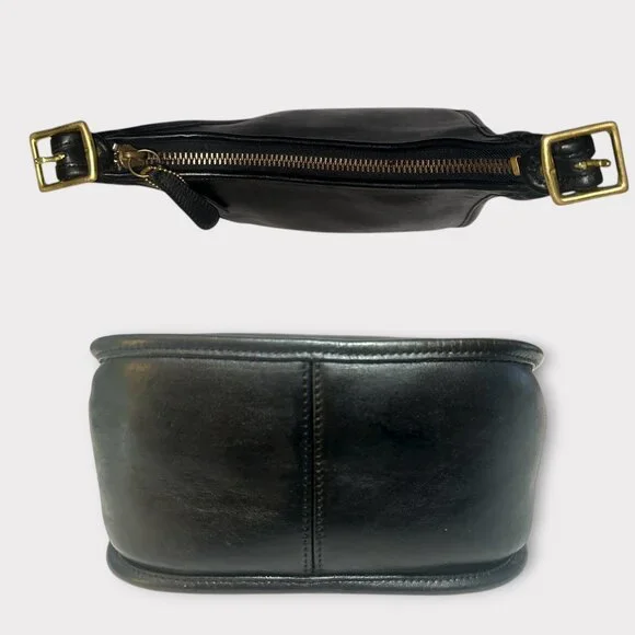 VTG Coach Janice Legacy Bag 9950 Black Leather Brass Convertible Y2K Costa Rica - Picture 8 of 10